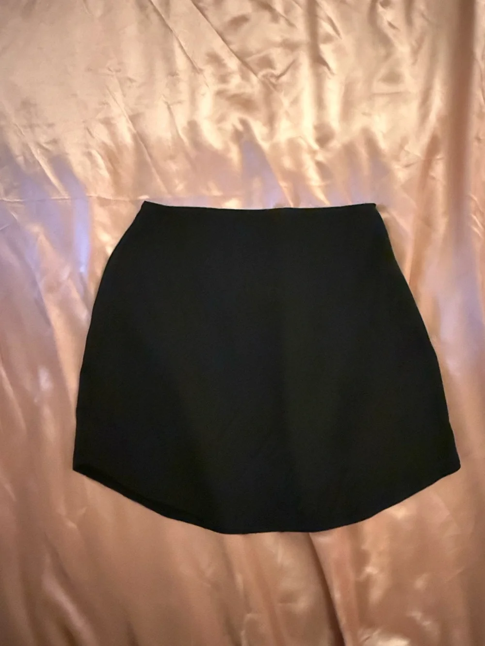 Silk Classic Black Women's Mini Skirt